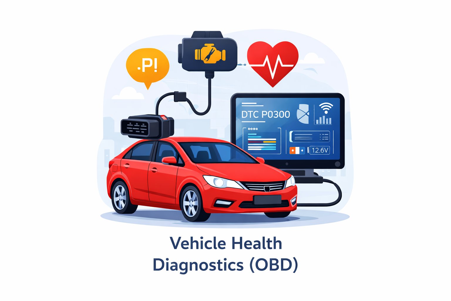 Vehicle health diagnostics OBD system with Edge AI by Knowx Innovations